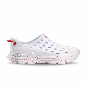 Kane Footwear Revive - All White/Red Speckle