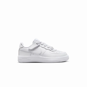 Kids Force 1 Low Easyon 'Triple White'
