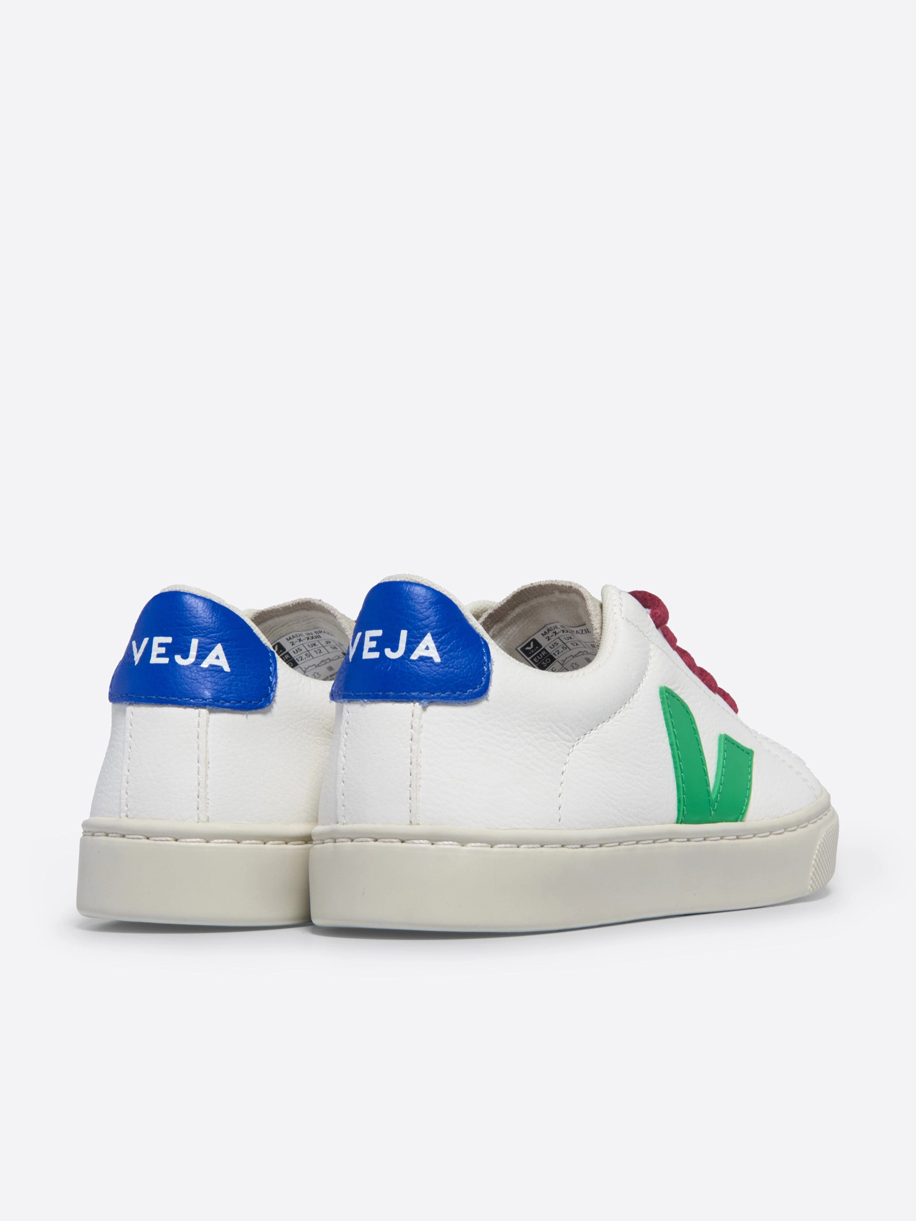 Kids Laces Leather Esplar Trainers in White