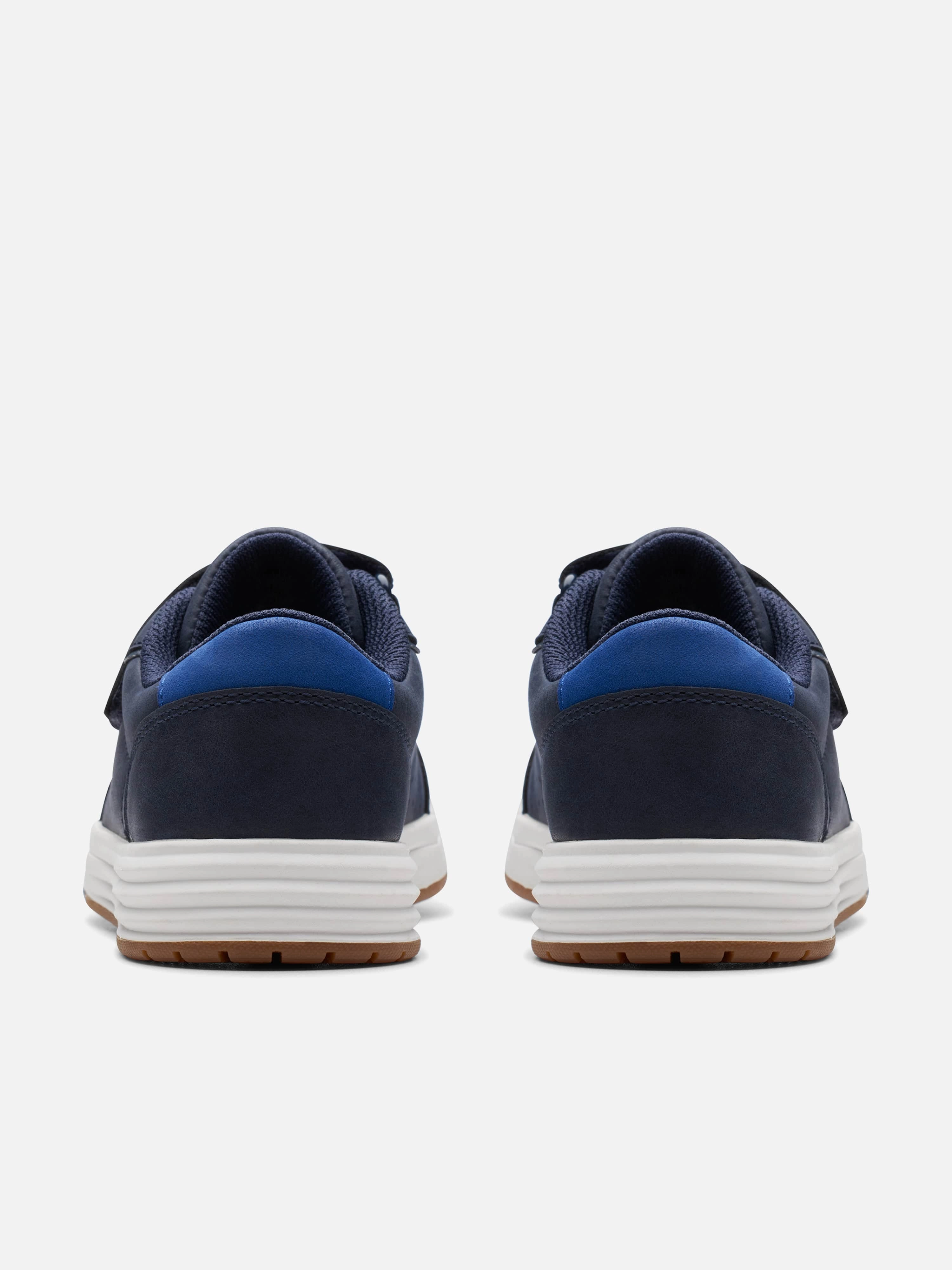 Kids Leather Urban Solo Trainers in Navy