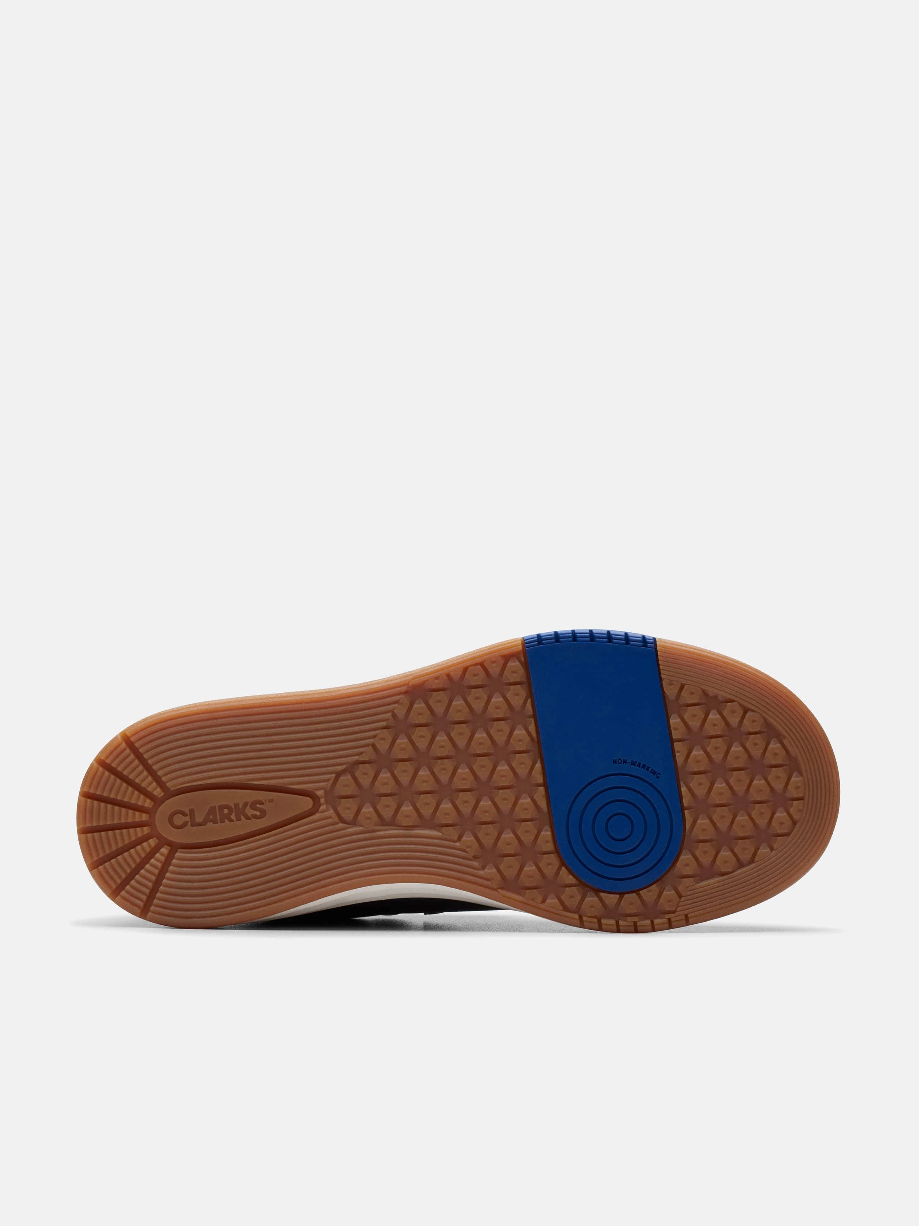 Kids Leather Urban Solo Trainers in Navy