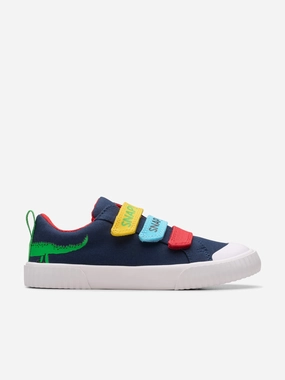 Kids RD Foxing Ace Trainers in Navy