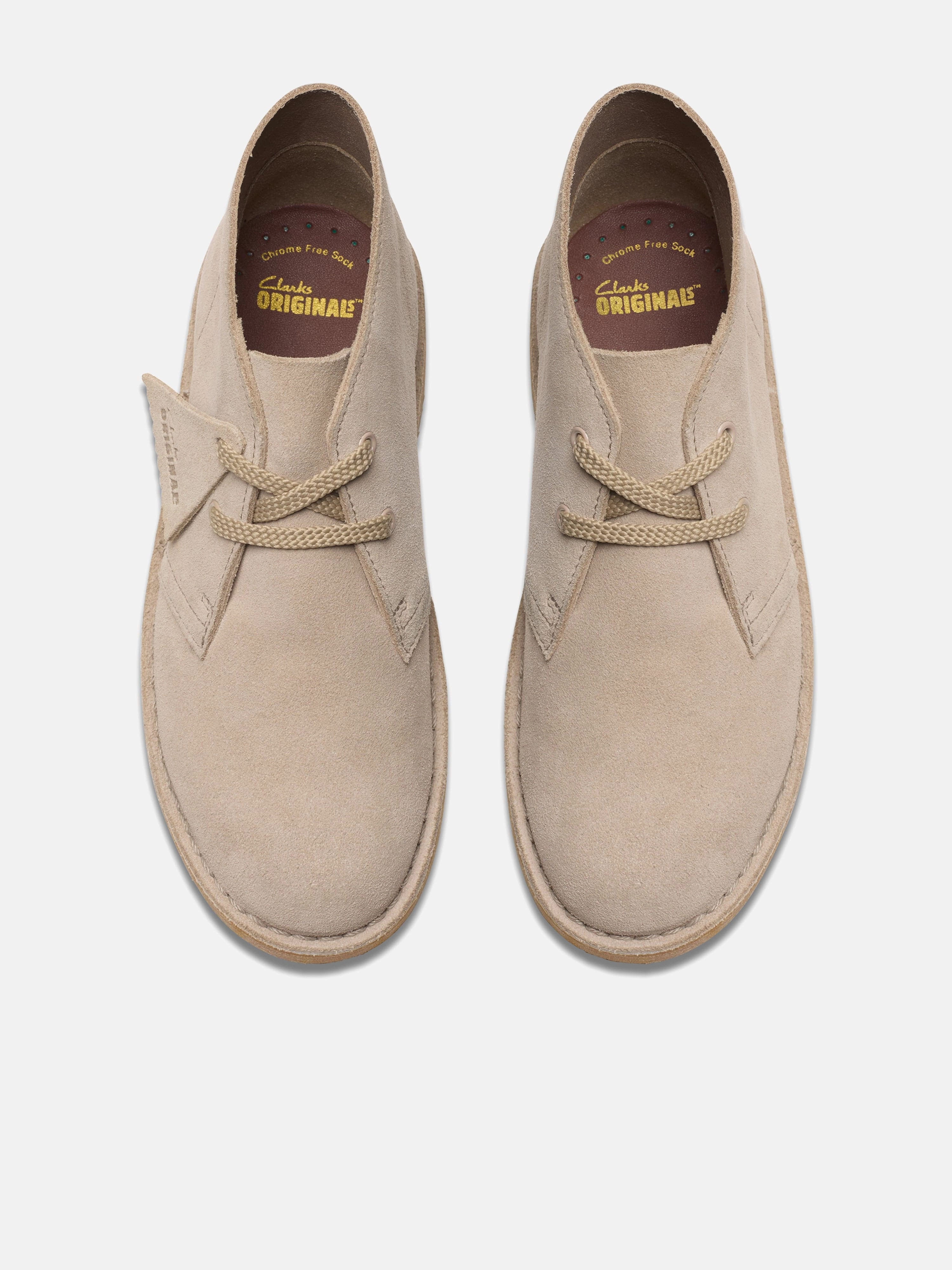 Kids Suede Desert Boots in Beige