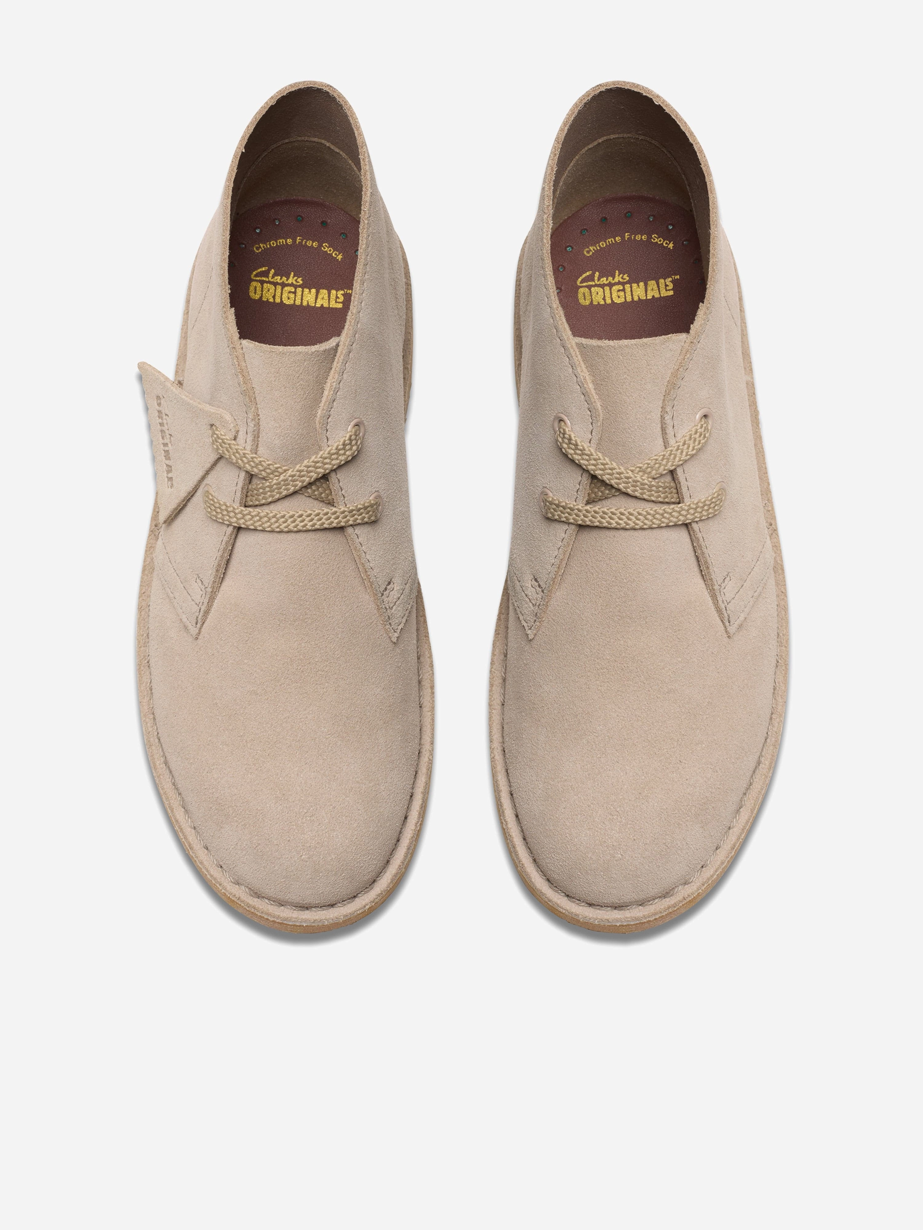 Kids Suede Desert Boots in Beige