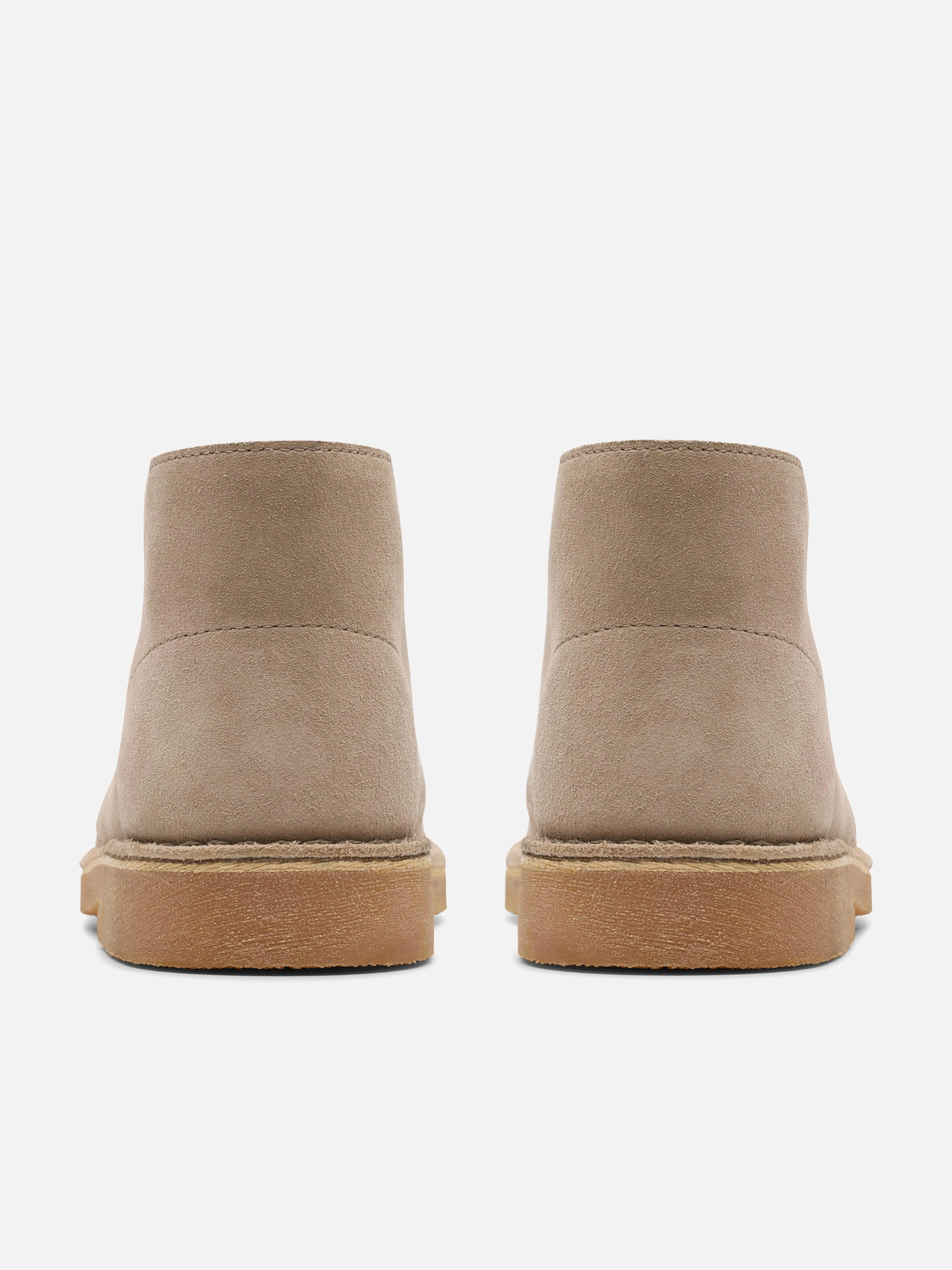 Kids Suede Desert Boots in Beige