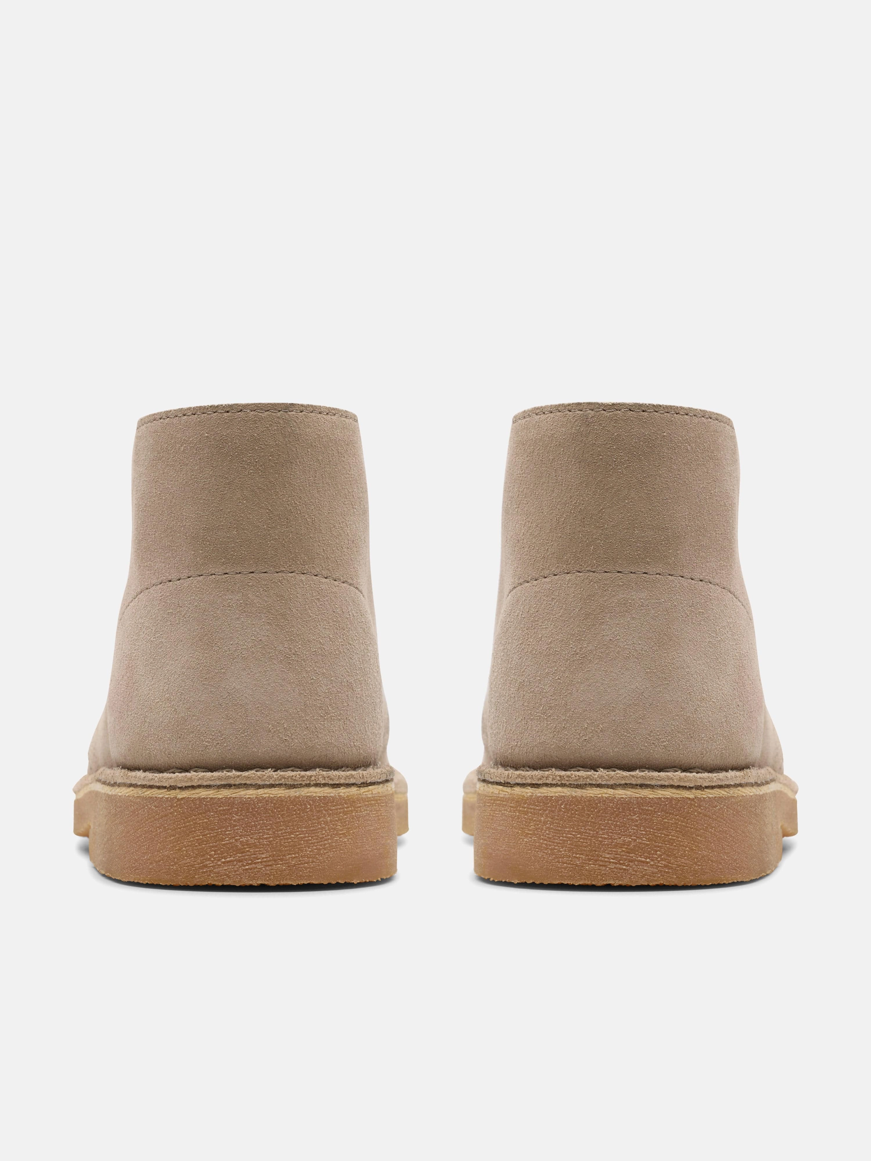 Kids Suede Desert Boots in Beige