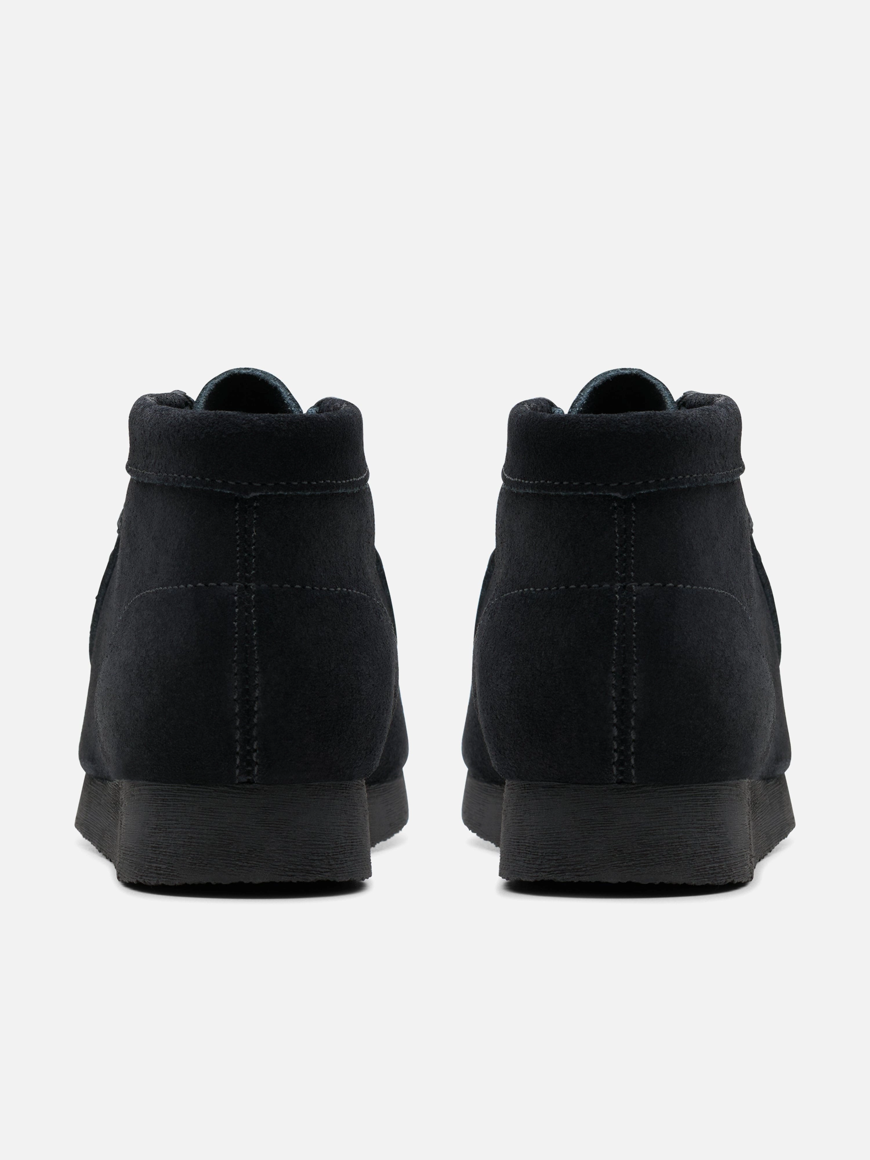 Kids Suede Wallabee Boots in Black