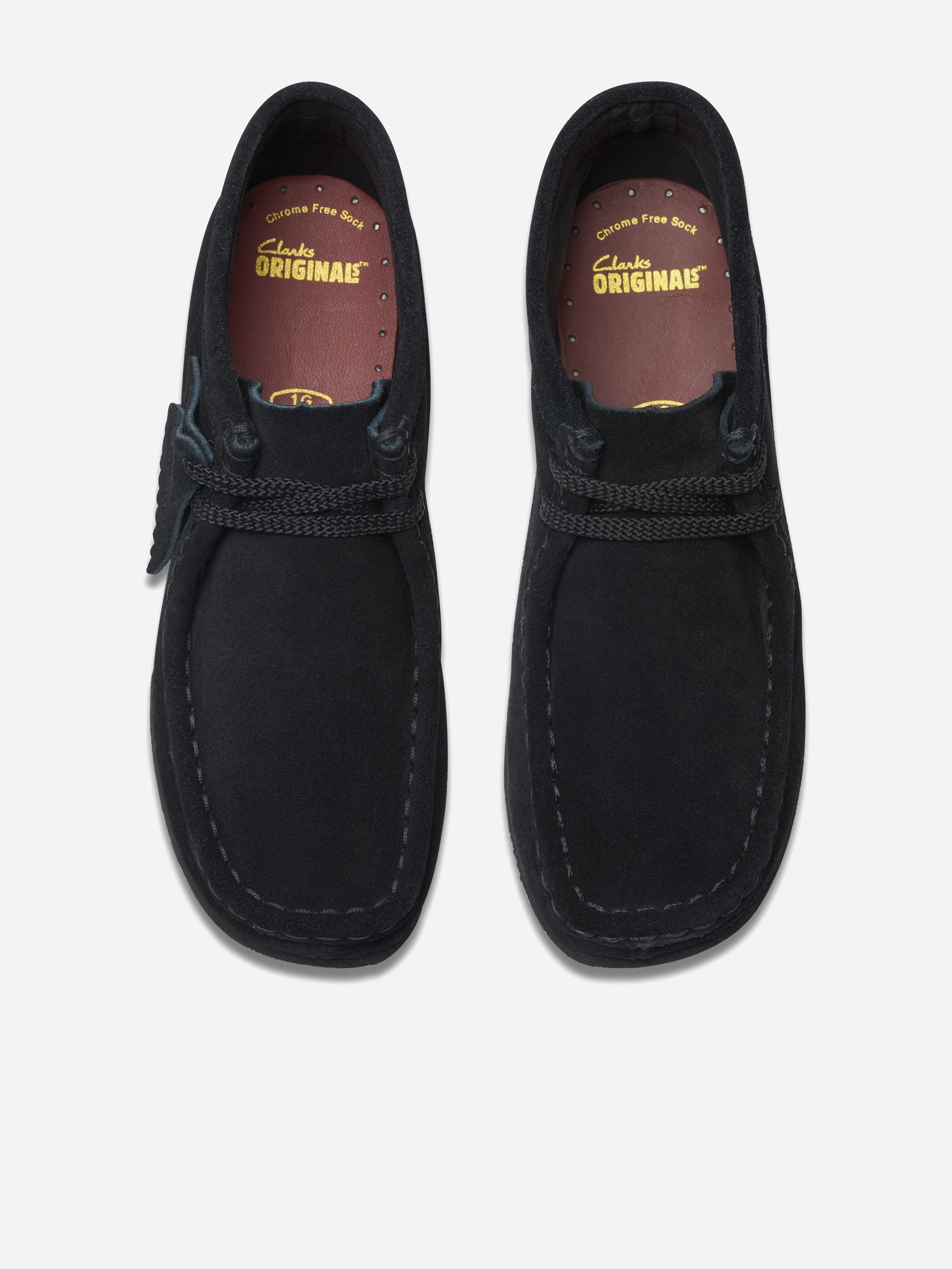 Kids Suede Wallabee Boots in Black