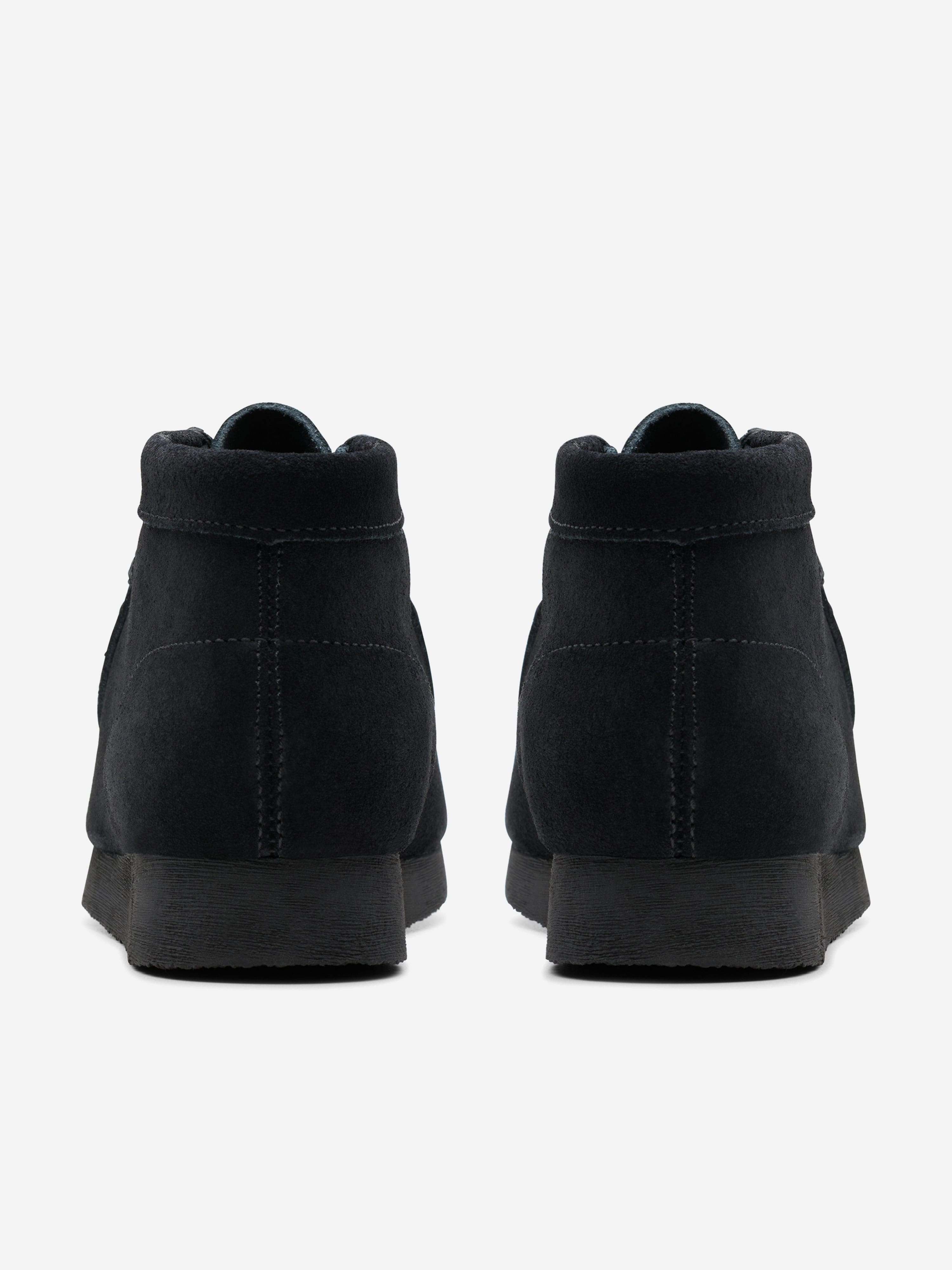 Kids Suede Wallabee Boots in Black
