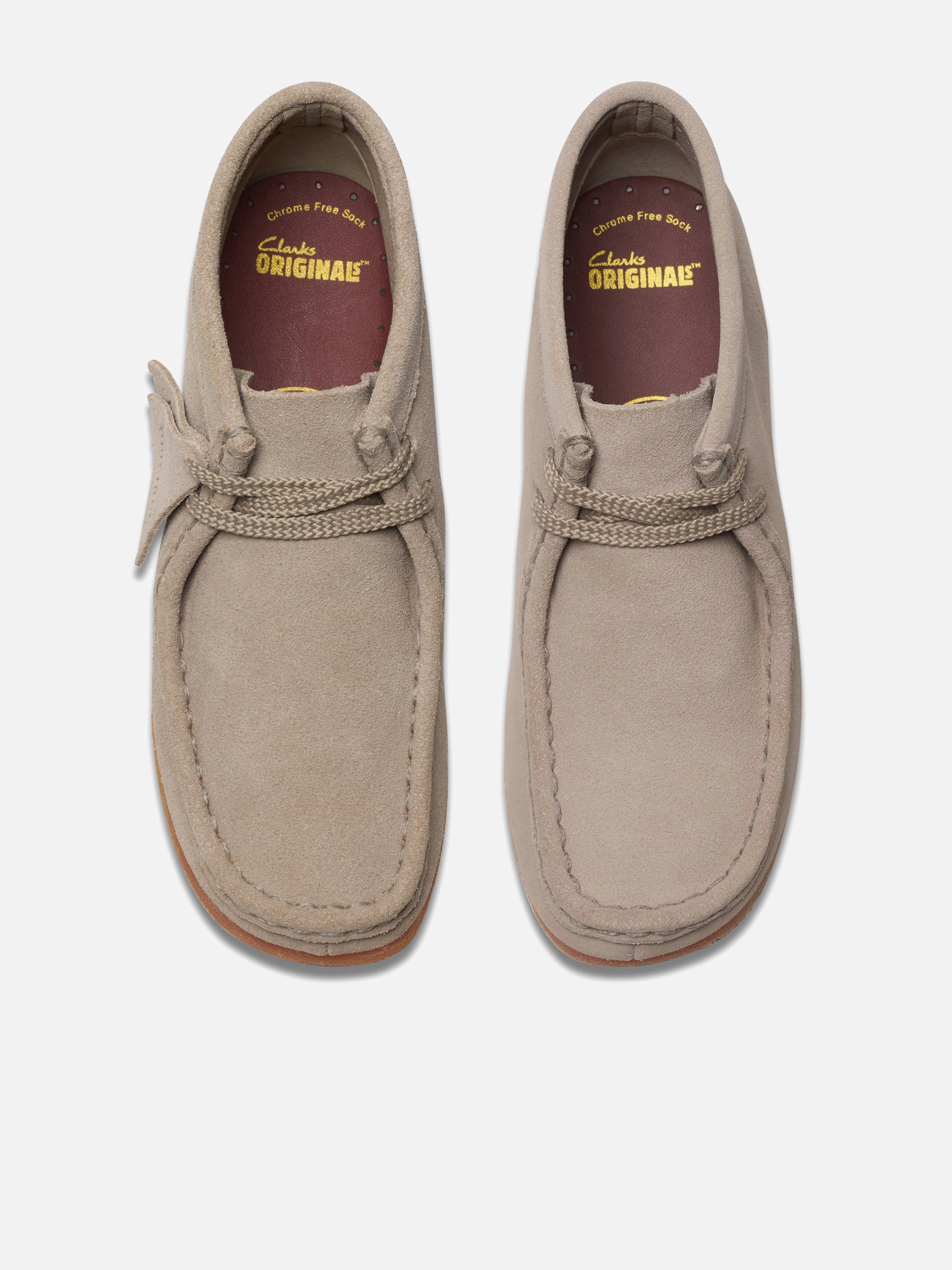 Kids Wallabee Boots in Beige