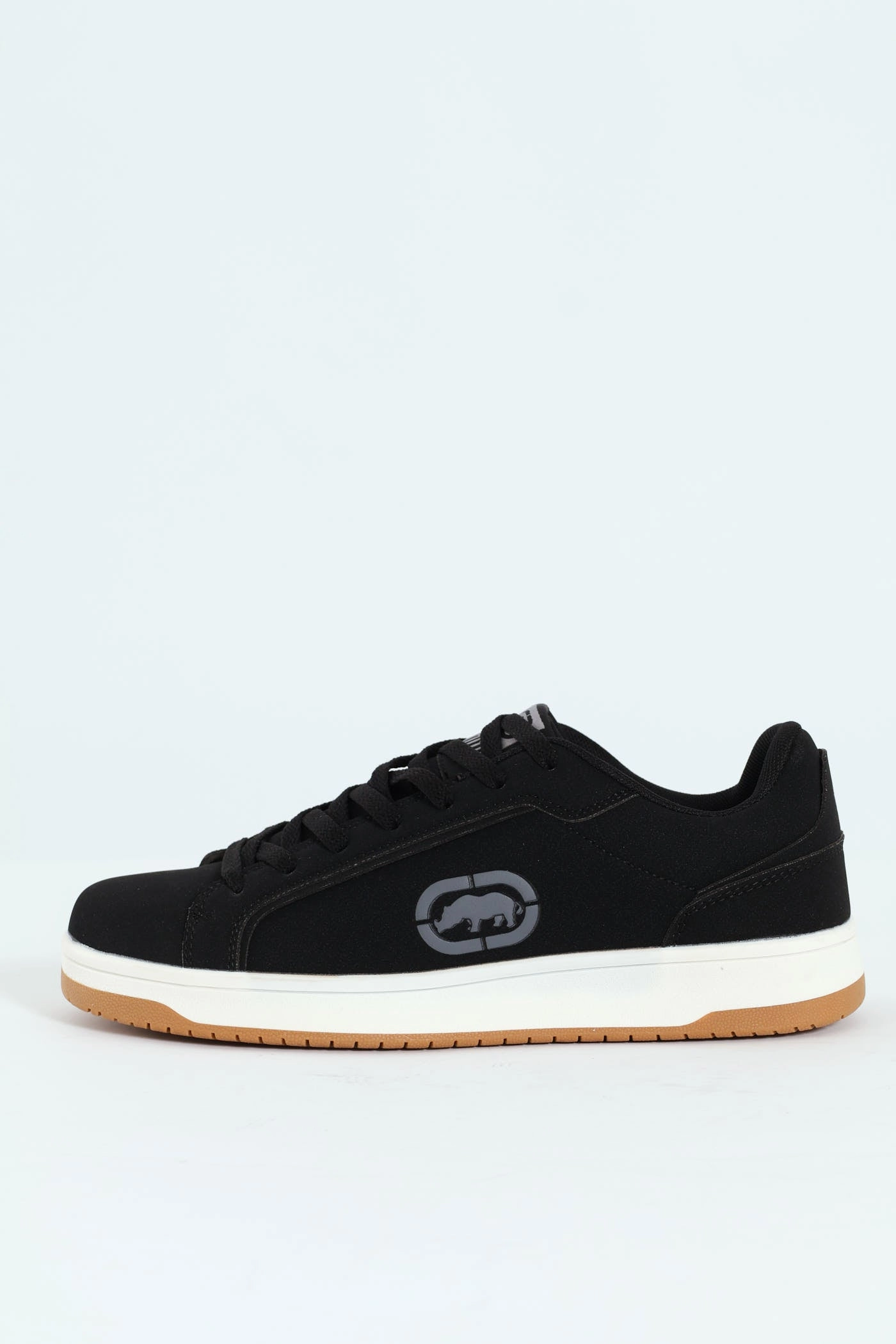 Lace Up Sneaker With Rhino Embossing - Black