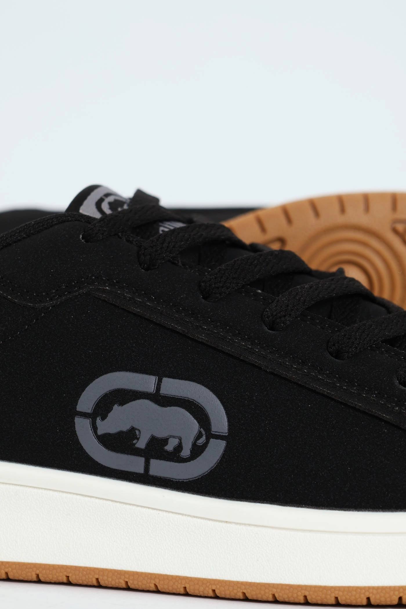 Lace Up Sneaker With Rhino Embossing - Black