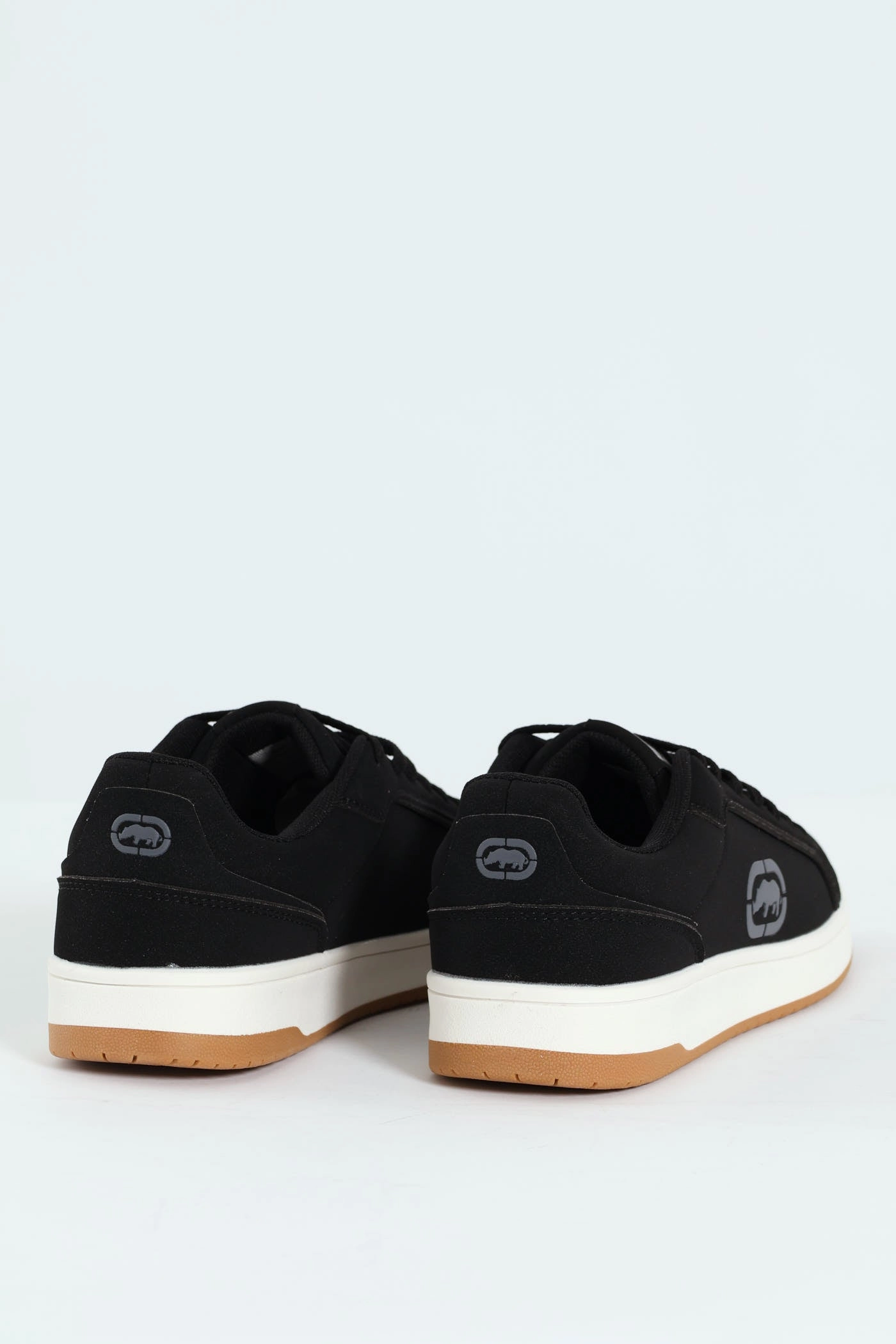 Lace Up Sneaker With Rhino Embossing - Black