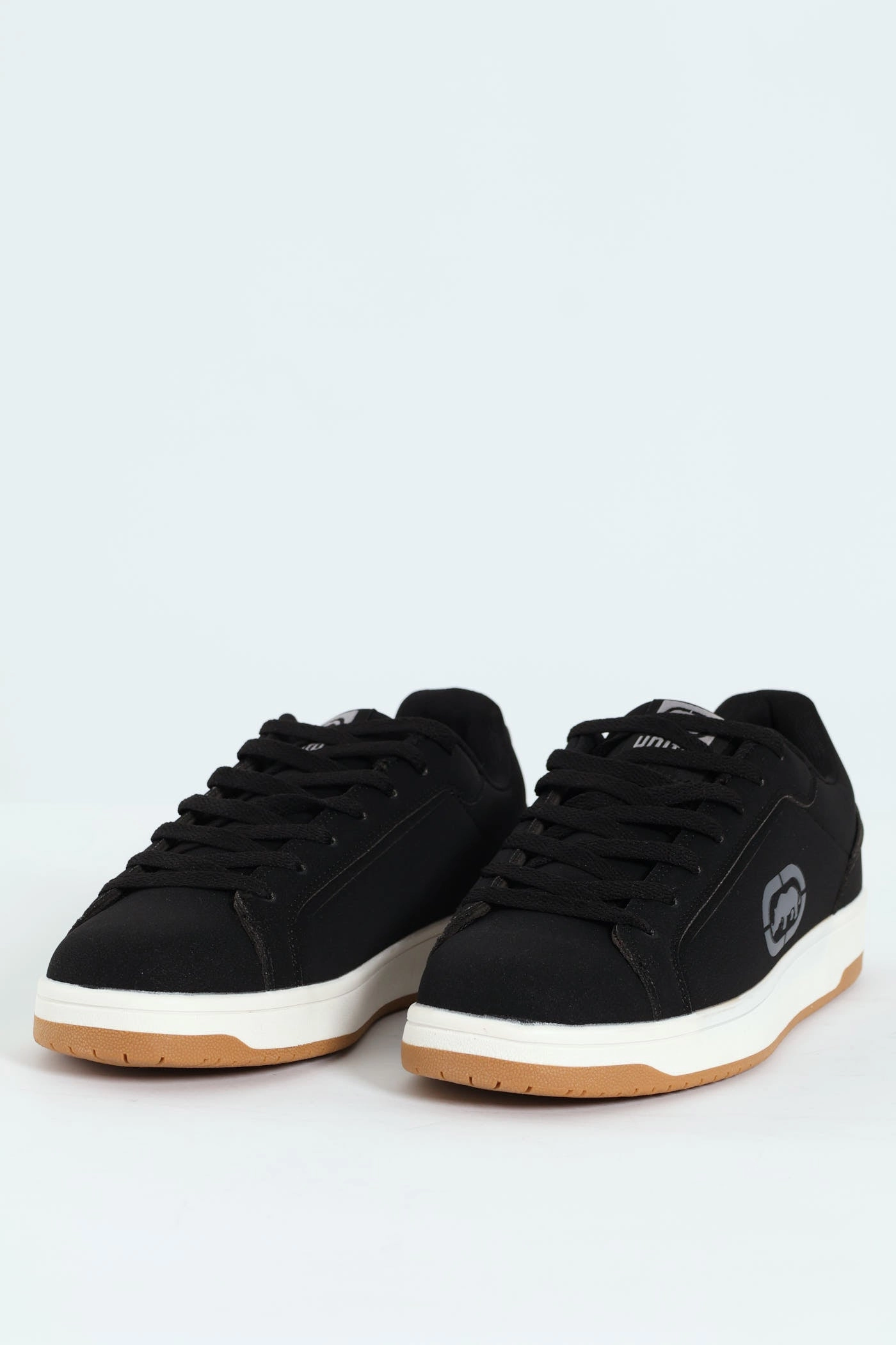 Lace Up Sneaker With Rhino Embossing - Black