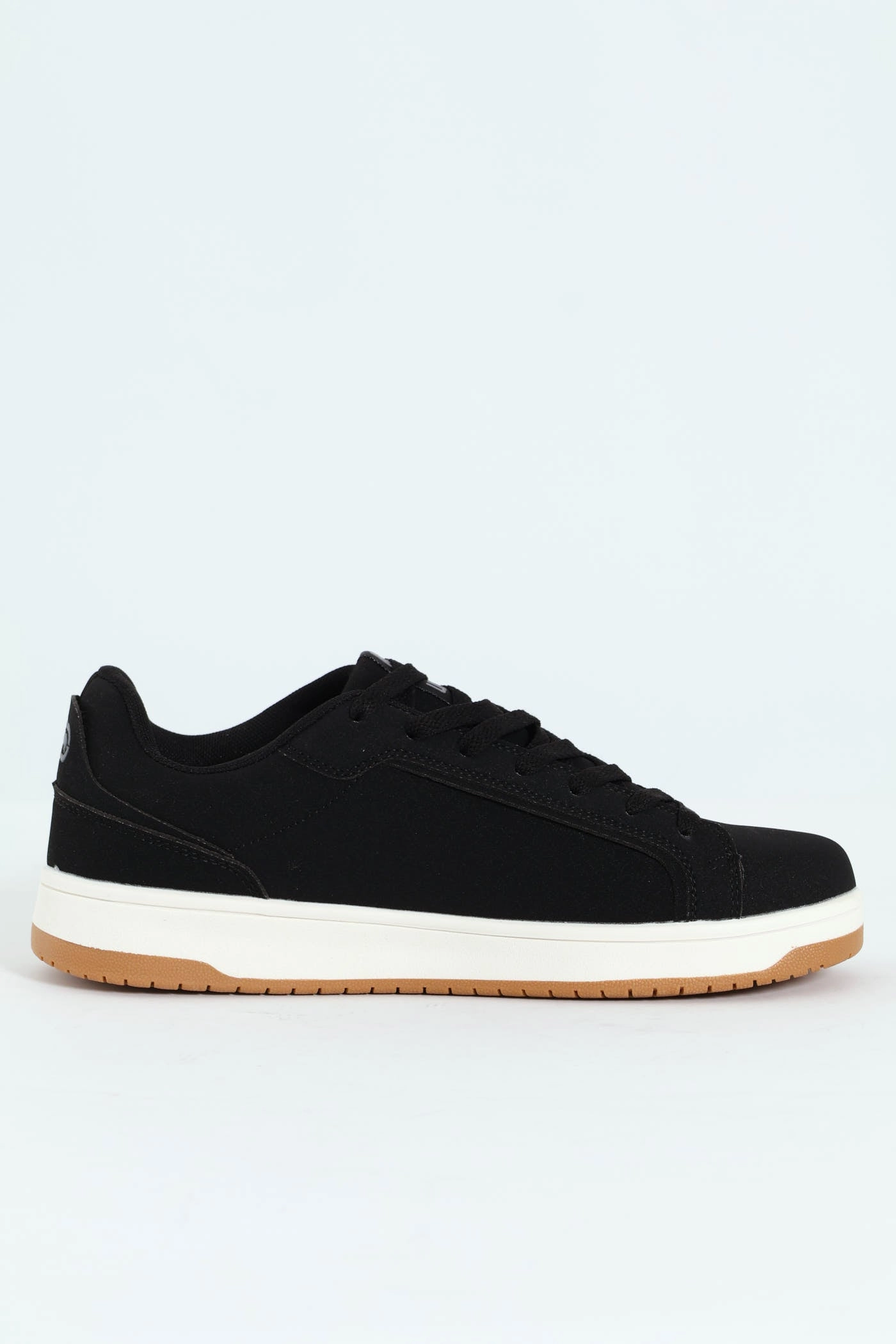 Lace Up Sneaker With Rhino Embossing - Black