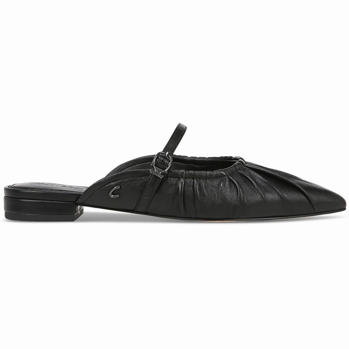 Larissah Womens Leather Slip-On Mule Sandals
