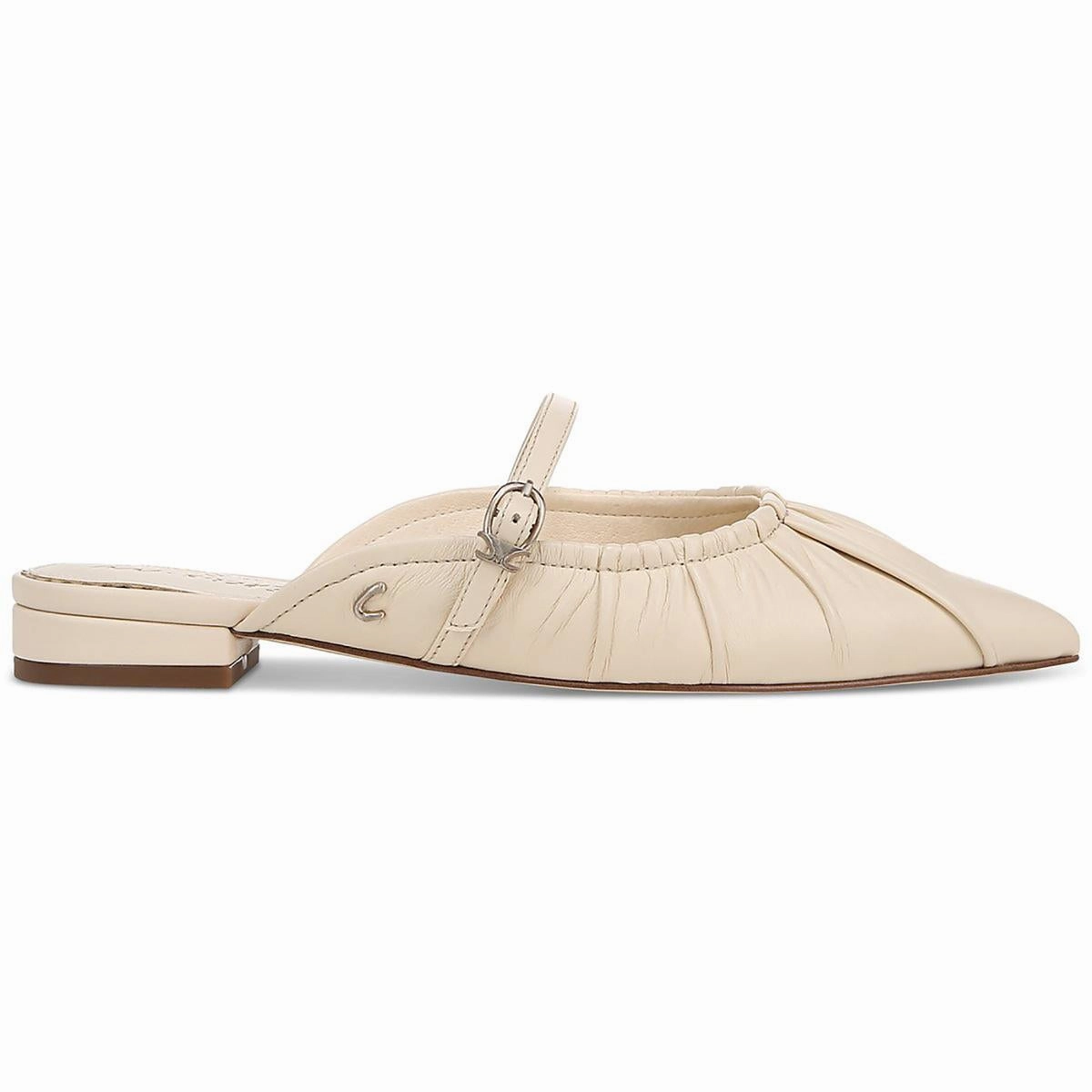Larissah Womens Leather Slip-On Mule Sandals