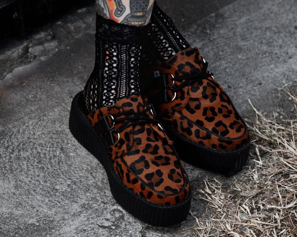 Leopard Print Creeper Mule