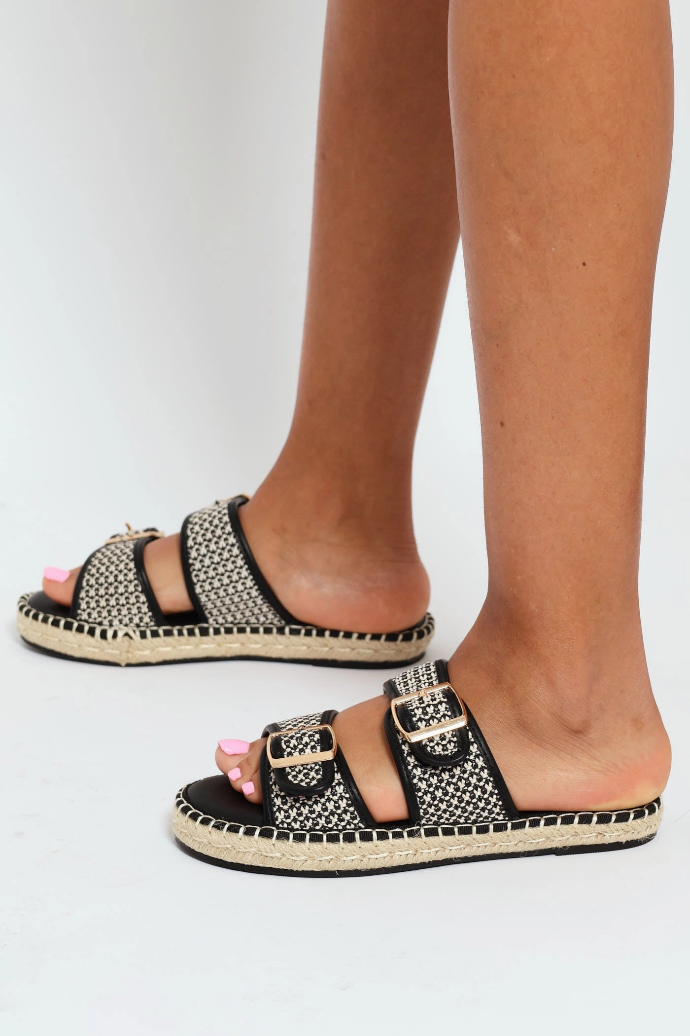 Loyalty Woven Sandal - Black