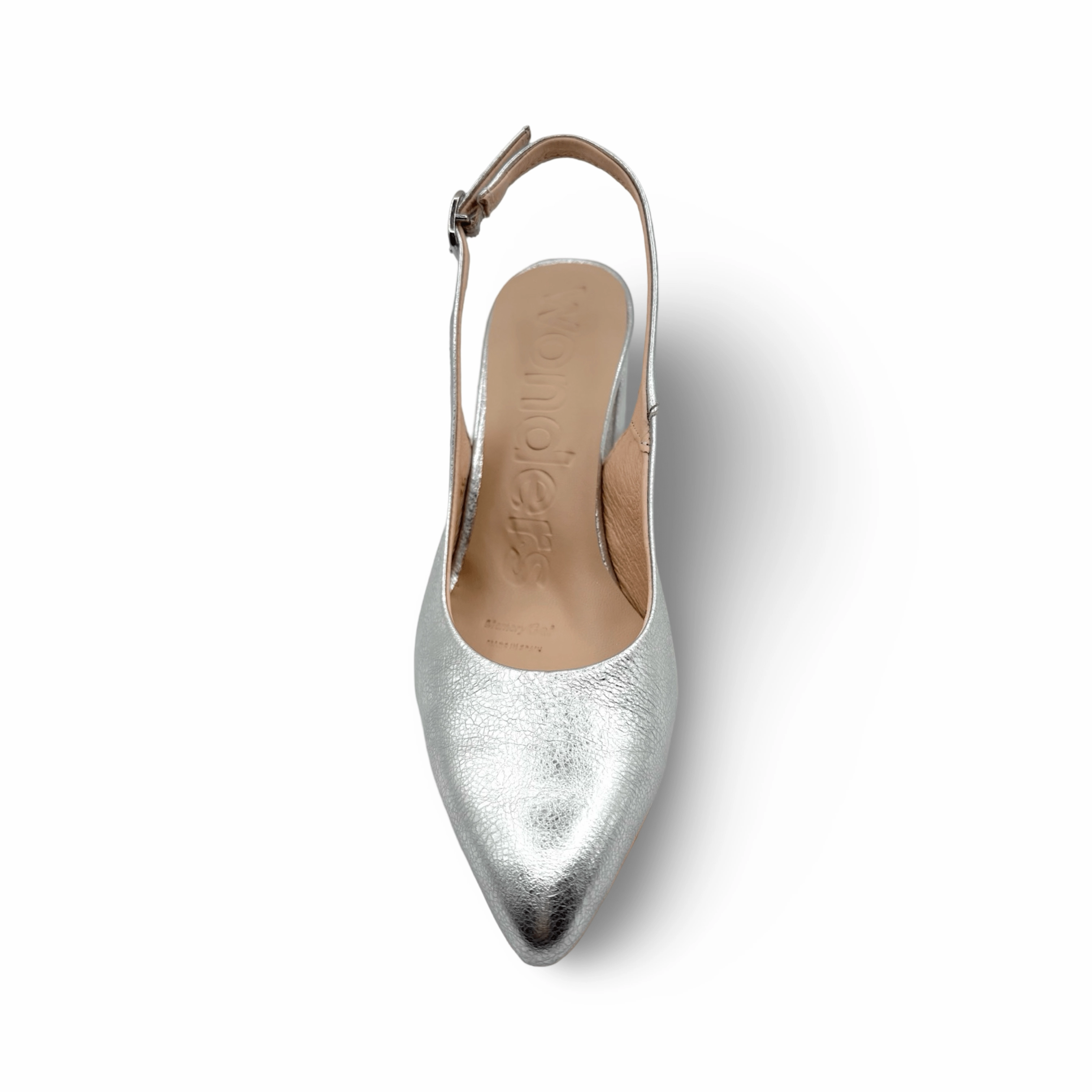 M5802 Silver Metallic Slingback