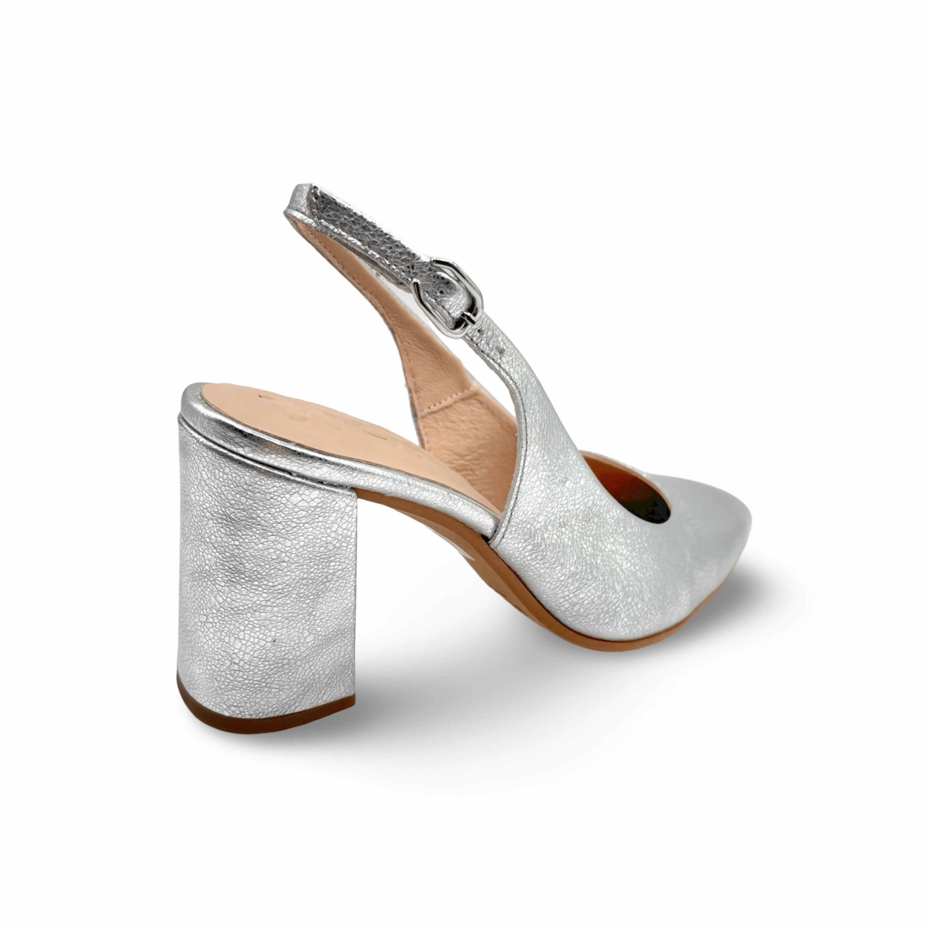 M5802 Silver Metallic Slingback