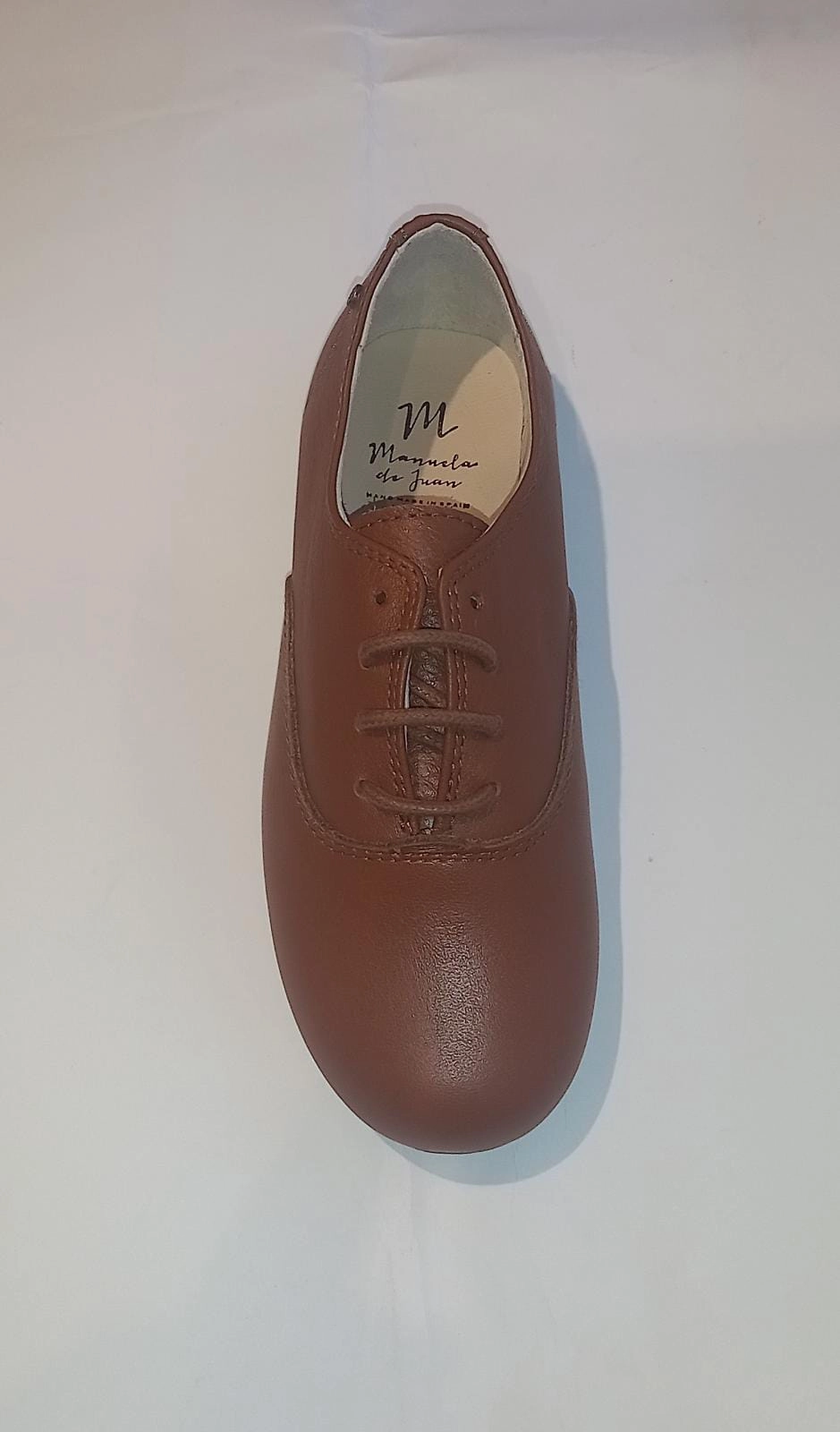 Manuela De Juan Tan Cuoio Leather Oxford Dress Shoes