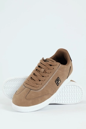 Massimo Court Sneaker - Dark Beige