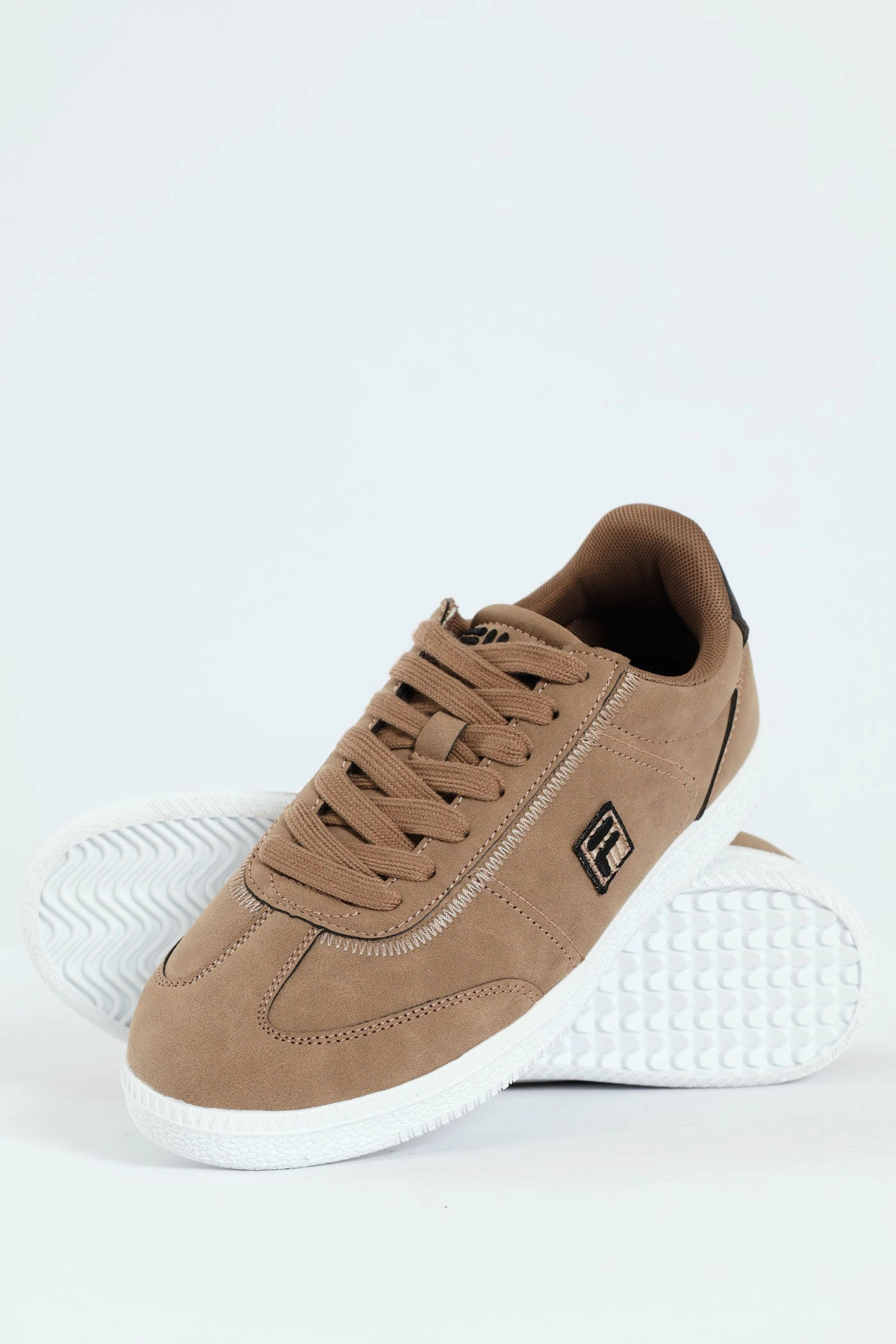 Massimo Court Sneaker - Dark Beige
