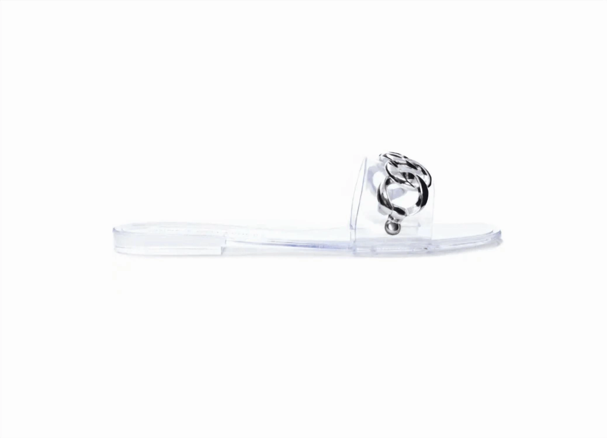 Midsummer Slide Sandal In Clear
