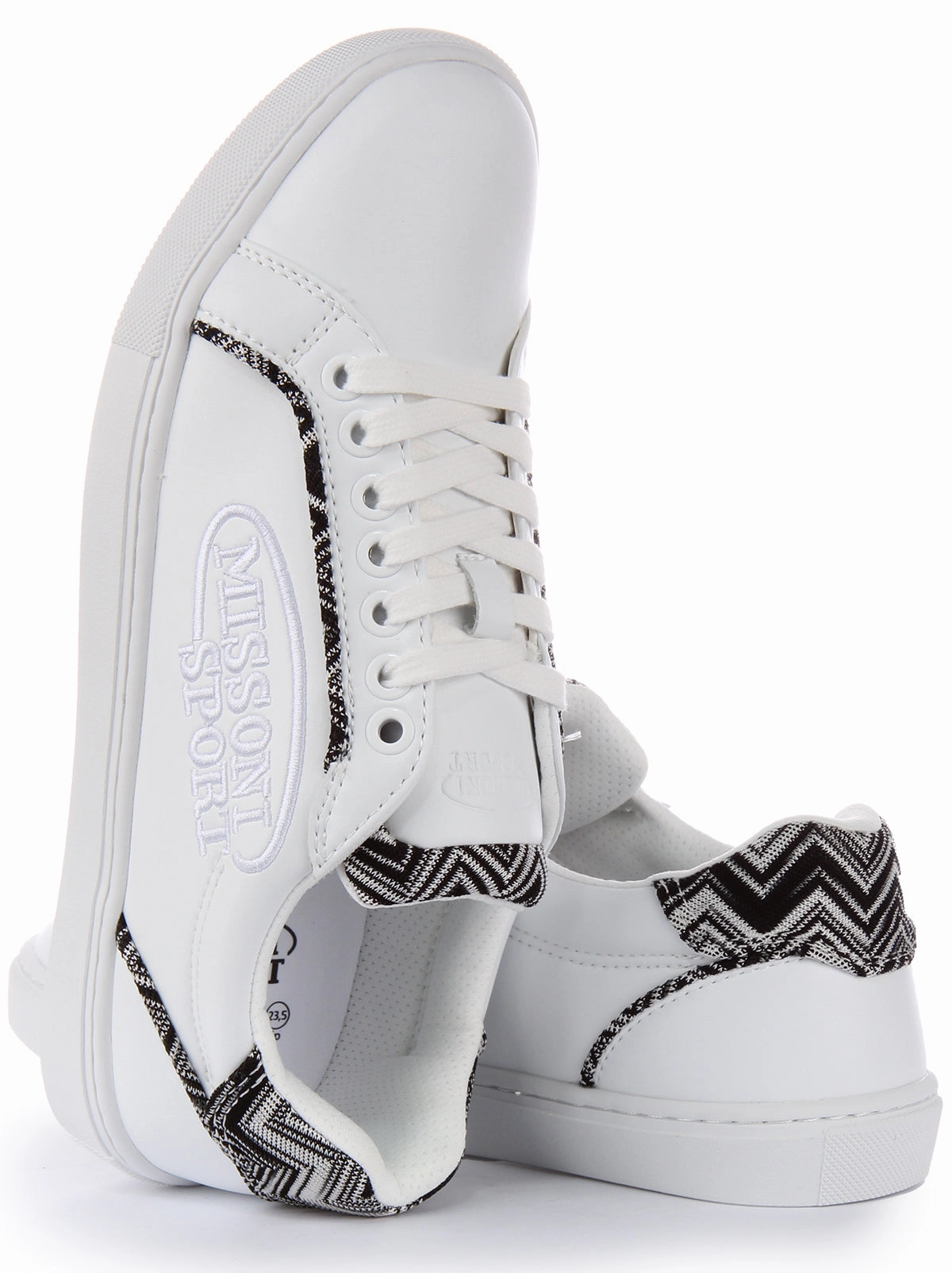 Missoni Lace up Trainer In White