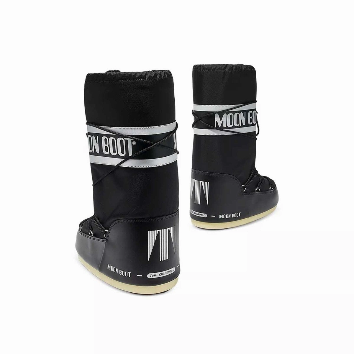 Moon Boot Girl's Icon Black Nylon