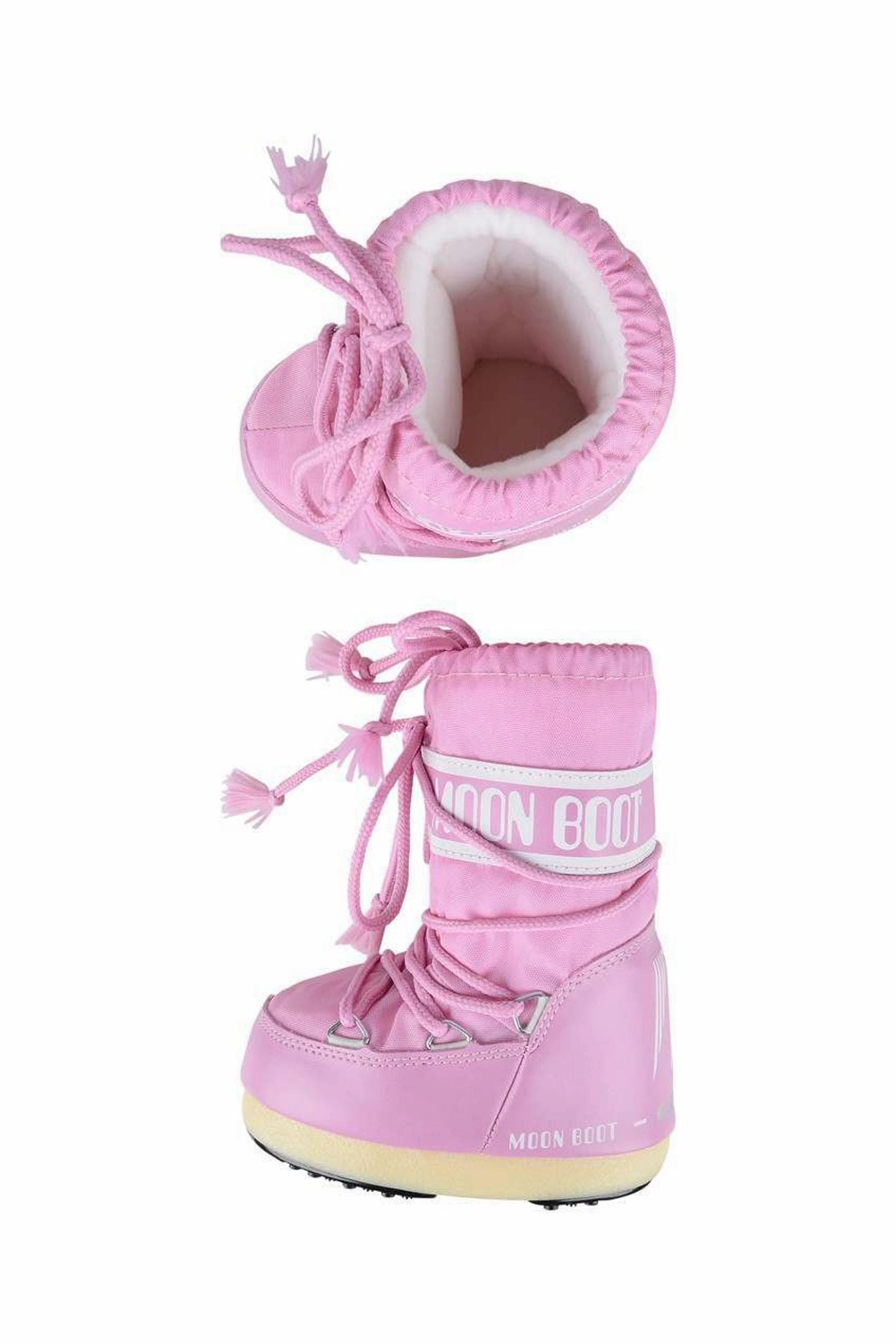 Moon Boot Girls Icon Nylon Snow Boots in Pink