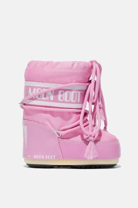 Moon Boot Girls Icon Nylon Snow Boots in Pink