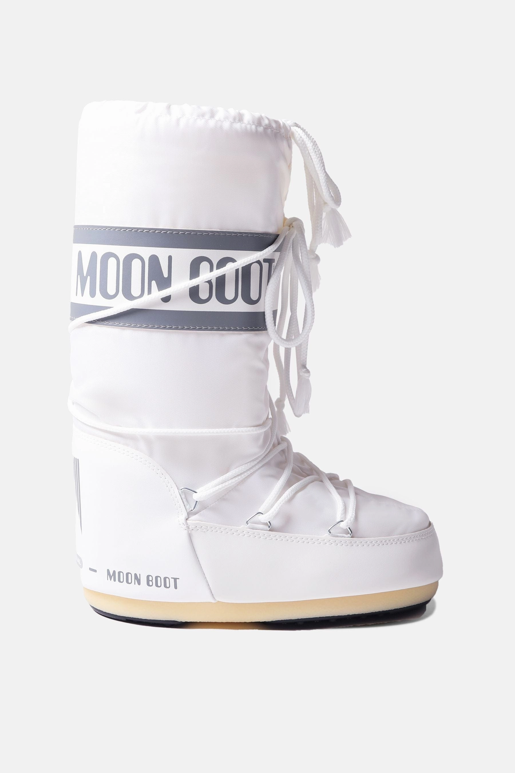 Moon Boot Kids Icon Nylon Snow Boots in White