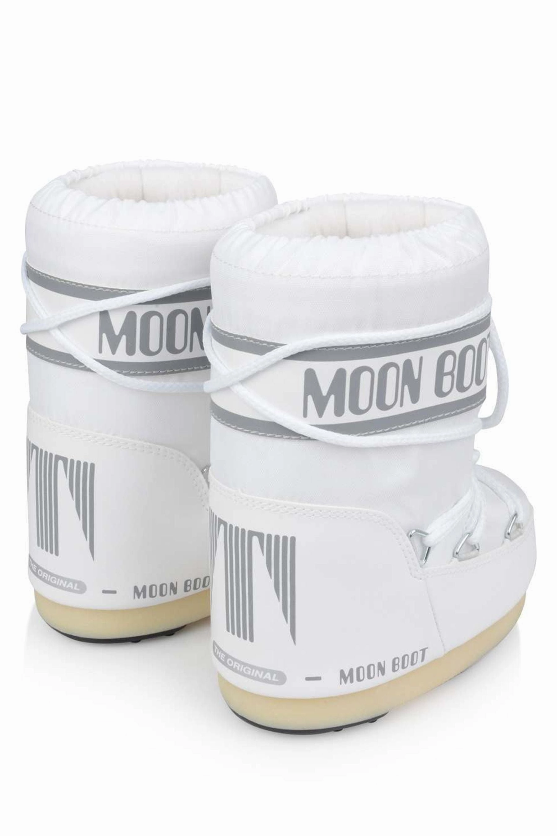 Moon Boot Kids Icon Nylon Snow Boots in White