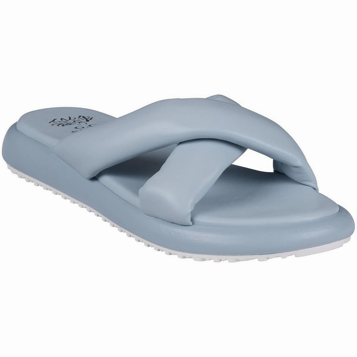 NALANI Womens Strappy Manmade Slide Sandals