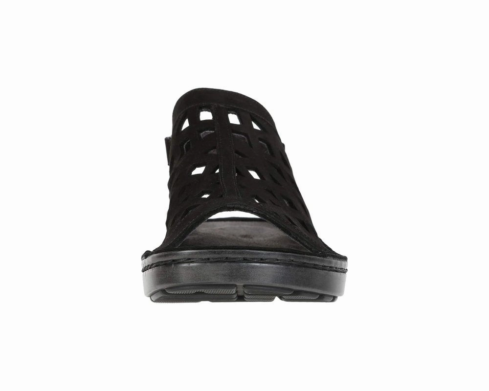 Naot Women's Amadora - Black Velvet Nubuck