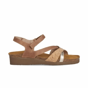 Naot Women's Sophia - Latte/Cork/Radiant Gold