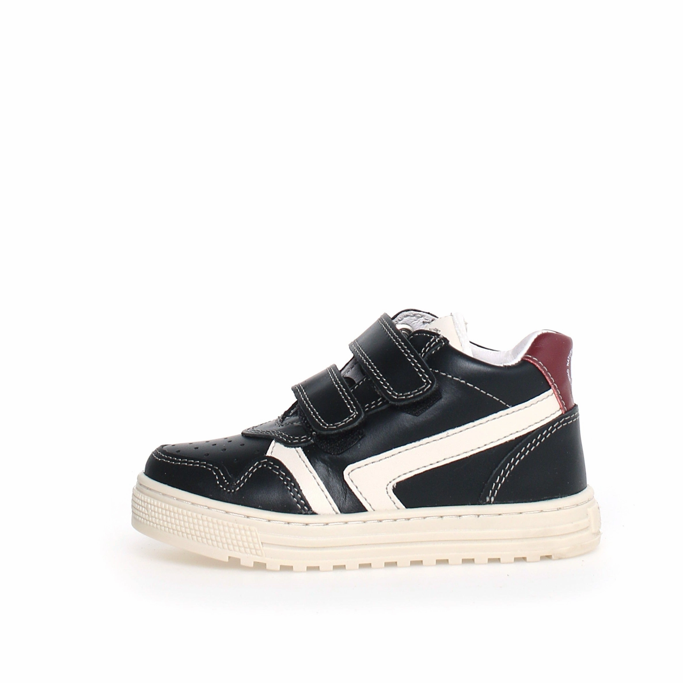 Naturino Girl's & Boy's Ceonia High Vl Calf Sneakers - Black/Milk