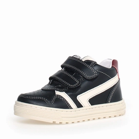 Naturino Girl's & Boy's Ceonia High Vl Calf Sneakers - Black/Milk