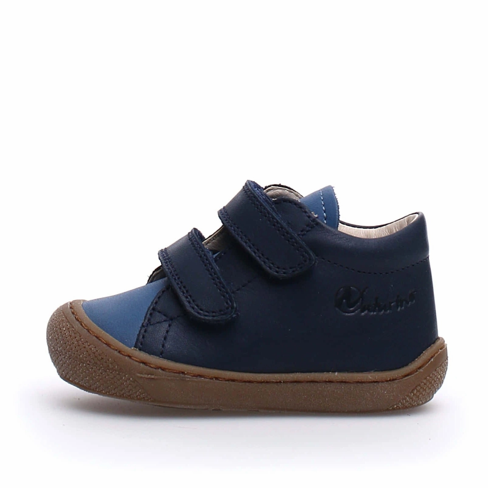 Naturino Girl's & Boy's Cocoon Vl Nappa Spazz Sole Honey Sneakers - Azure/Navy
