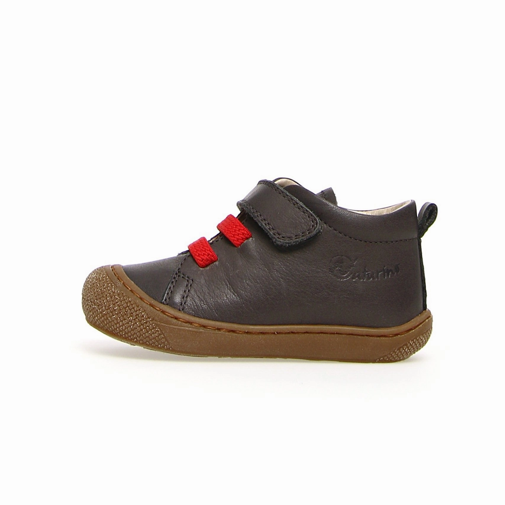 Naturino Girl's & Boy's Pichai Nappa Spazz. Sneakers - Anthracite/Red