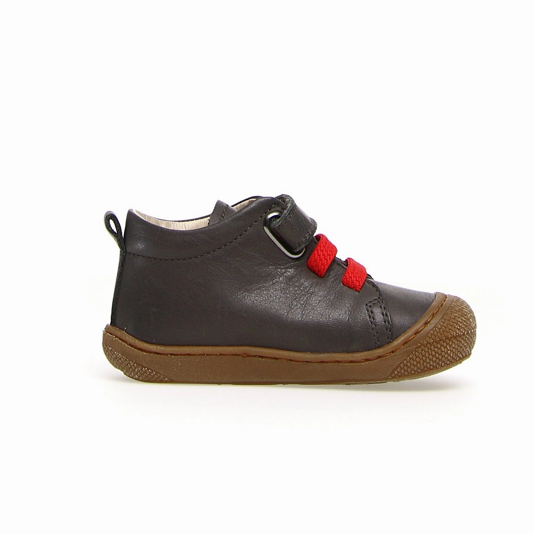 Naturino Girl's & Boy's Pichai Nappa Spazz. Sneakers - Anthracite/Red