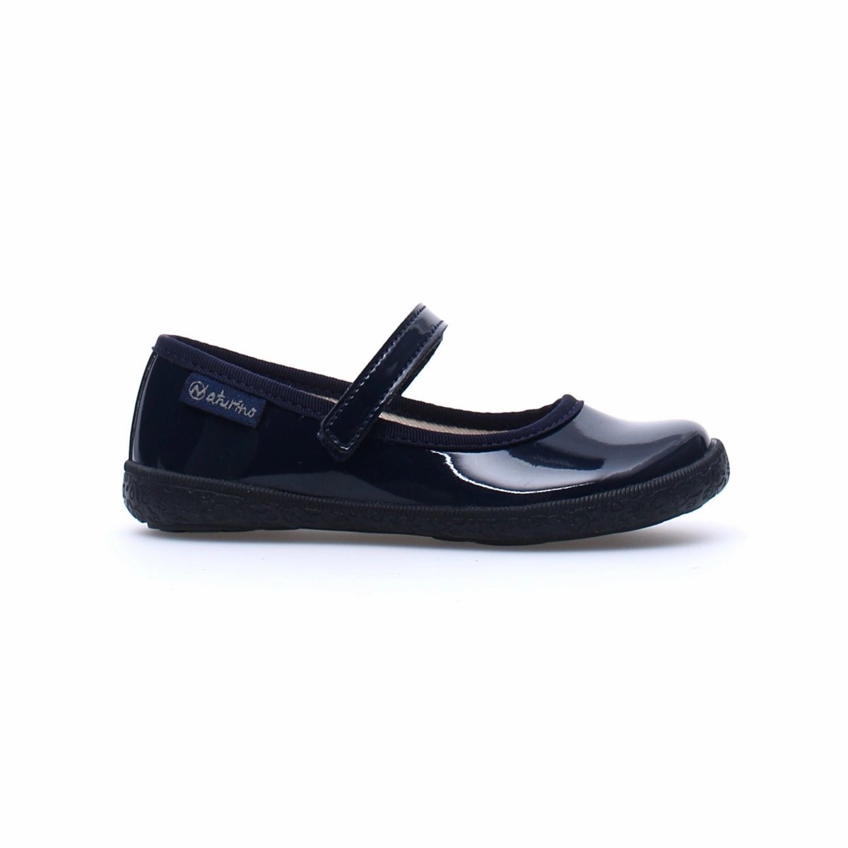 Naturino Girl's Pavia 61 Navy Patent Mary Jane (Sizes 30-35)