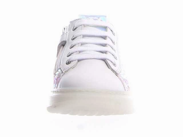 Naturino Girl's Porter Zip 07 White Sequins (Sizes 33-35)