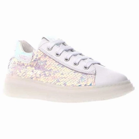 Naturino Girl's Porter Zip 07 White Sequins (Sizes 33-35)