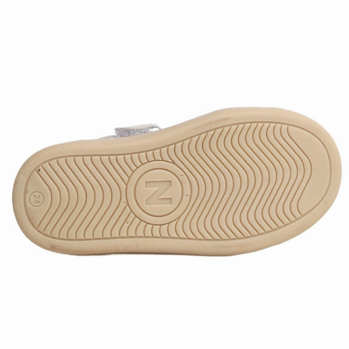Naturino Girl's (Sizes 33-35) Picho White/Gold Sneaker