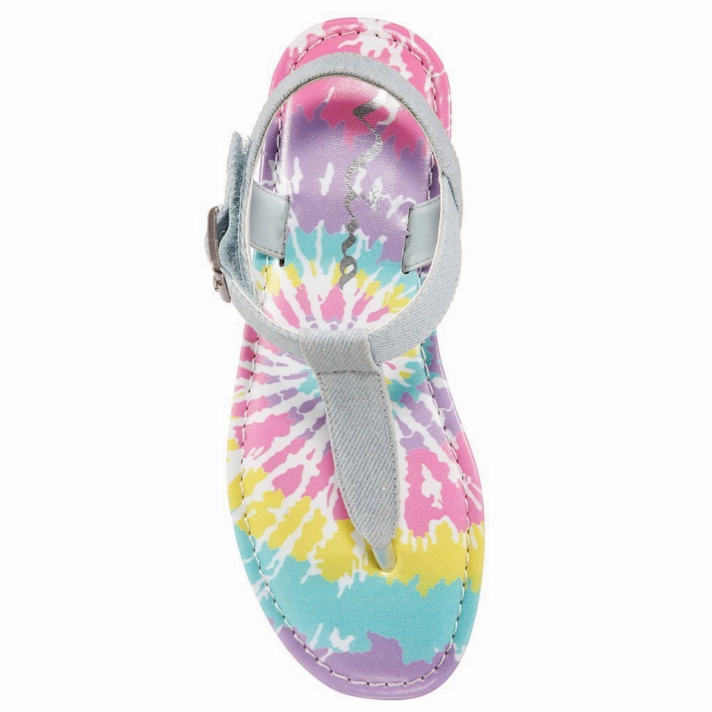 Nina Girl's  Heddy Blue Glitter Denim