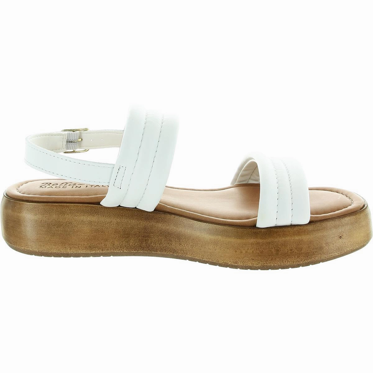 Ode-Italy Womens Quilted Leather Slingback Sandals