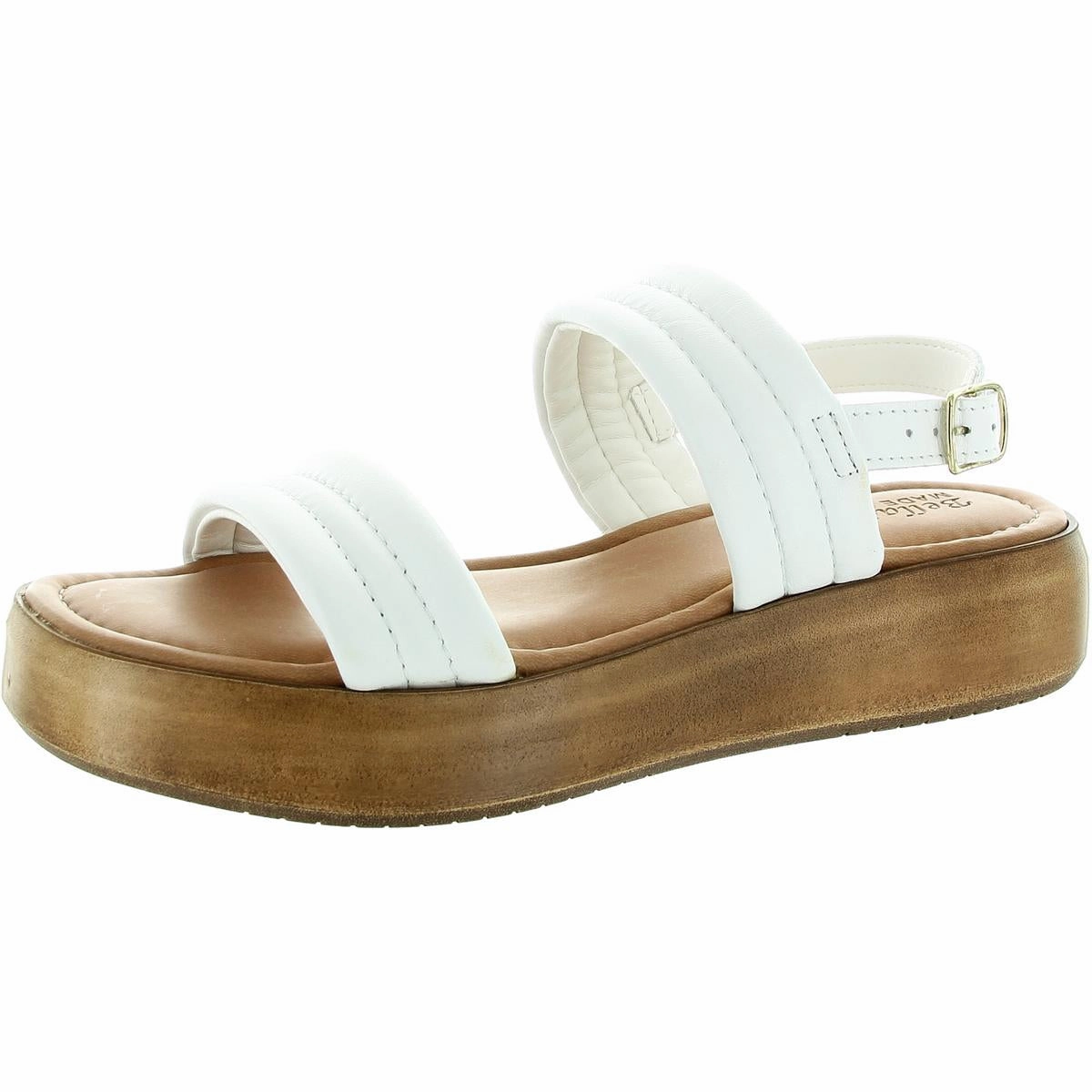 Ode-Italy Womens Quilted Leather Slingback Sandals